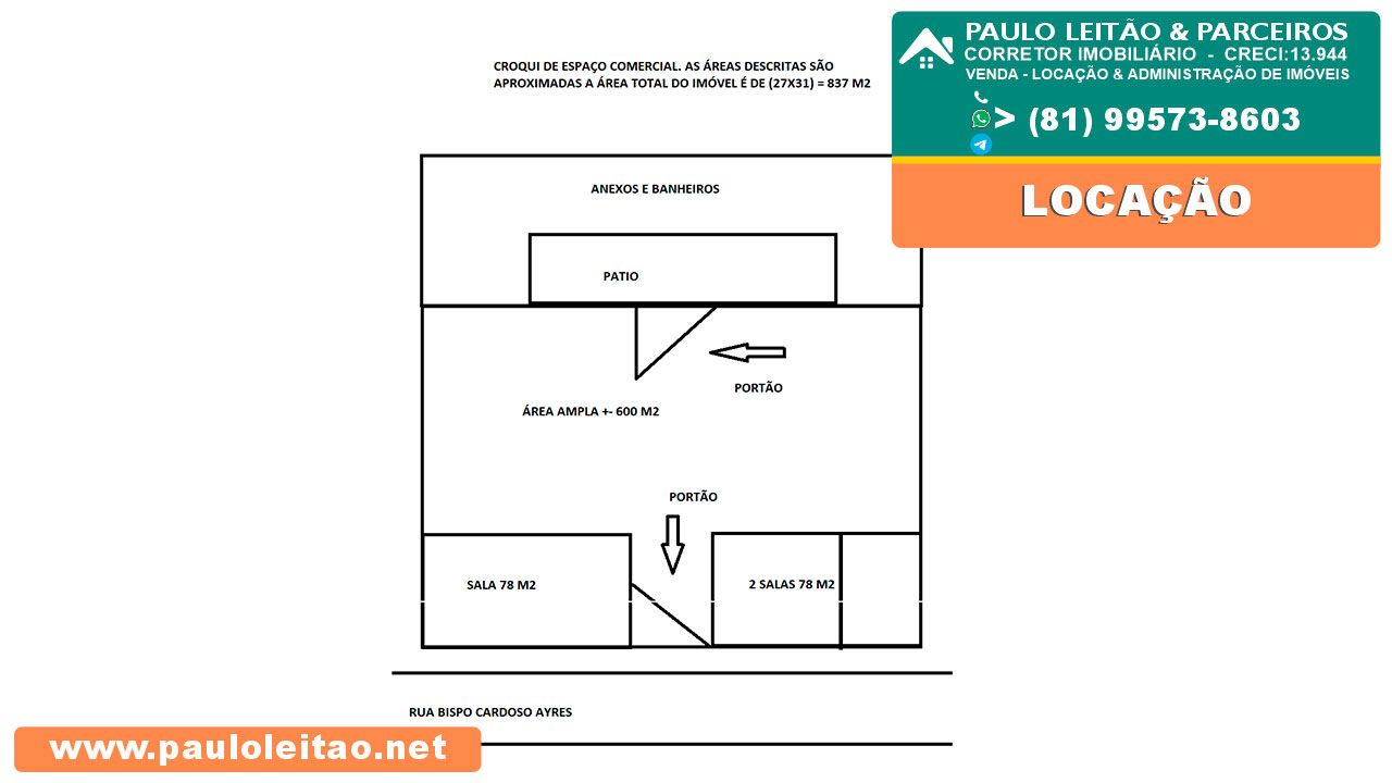 Edificio comercial multiuso galpao, loja, escritorio  com 837m2