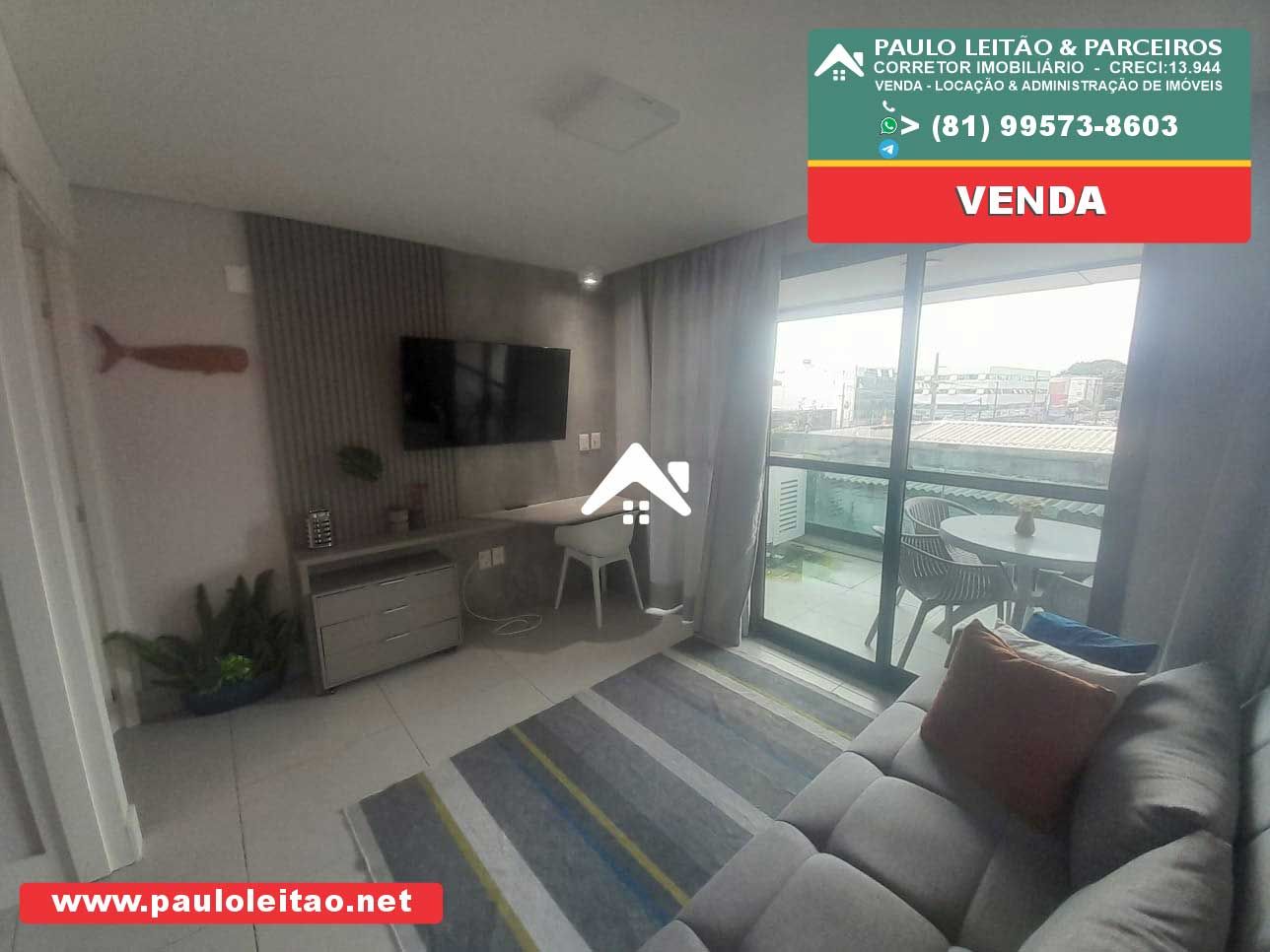 Estudio Mobiliado porteira fechada. Piedade Edf Stark. Beira Mar