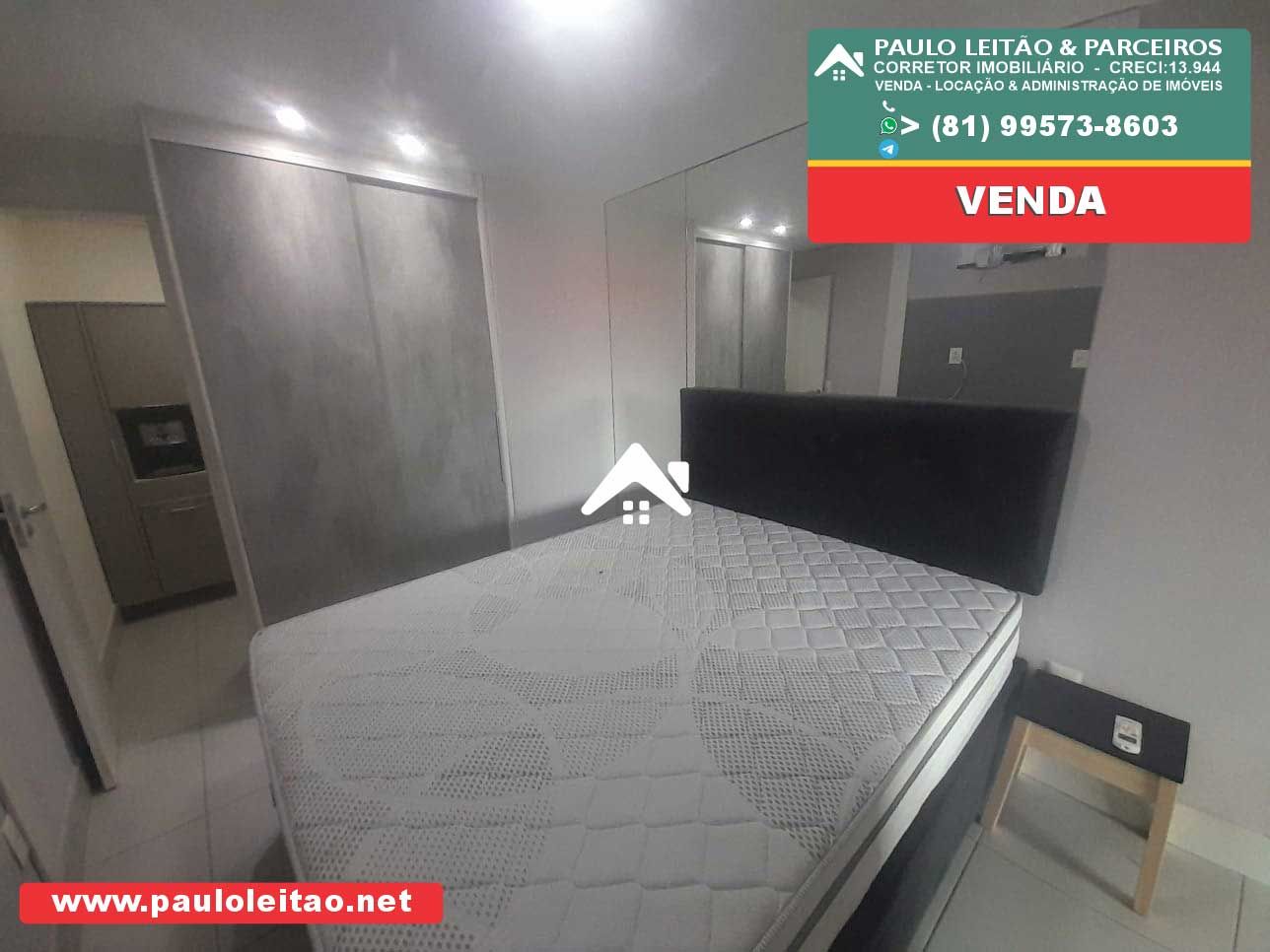 Estudio Mobiliado porteira fechada. Piedade Edf Stark. Beira Mar