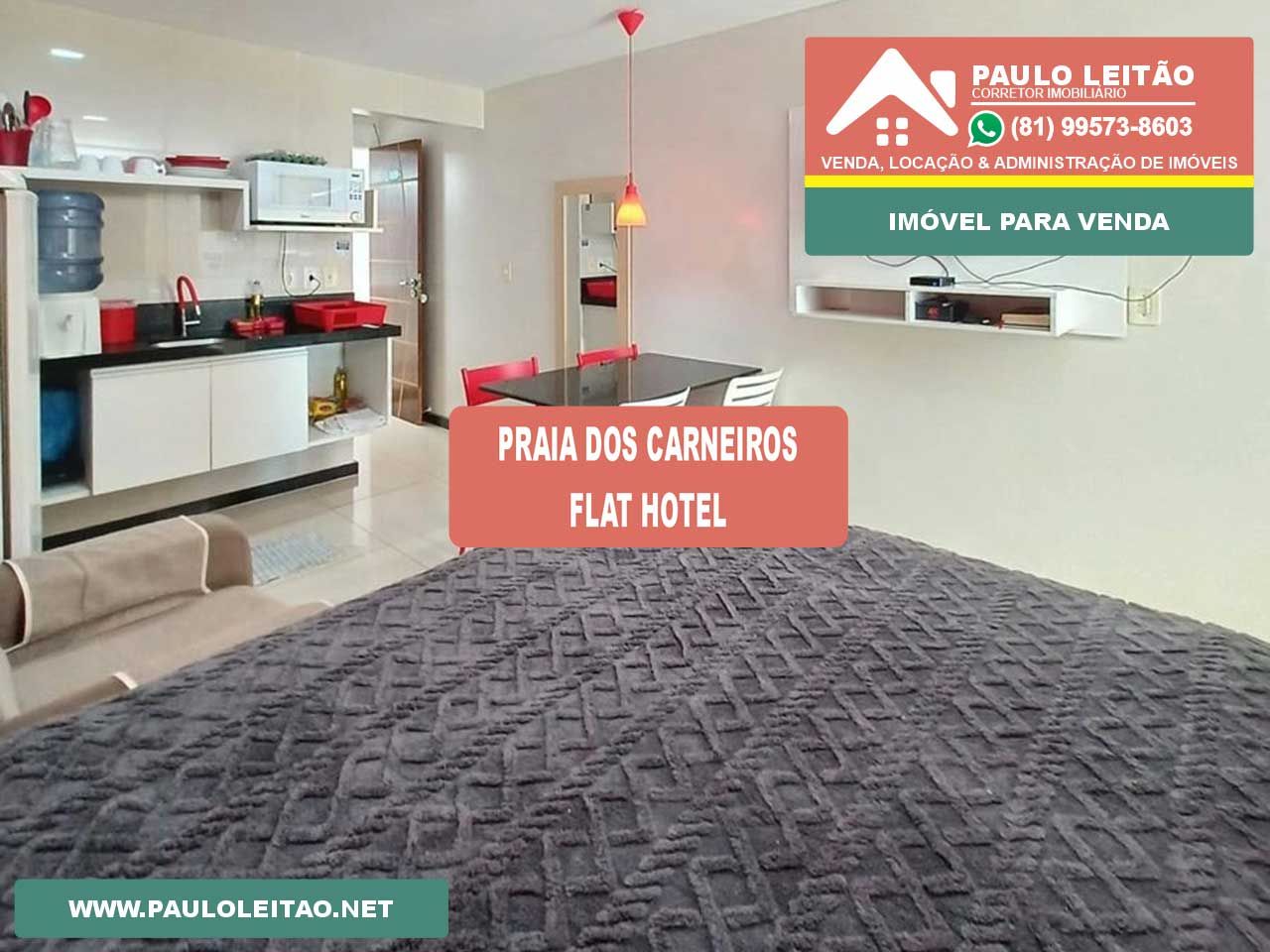Excelente estudio Praia des Carneiros por 320 mil reais