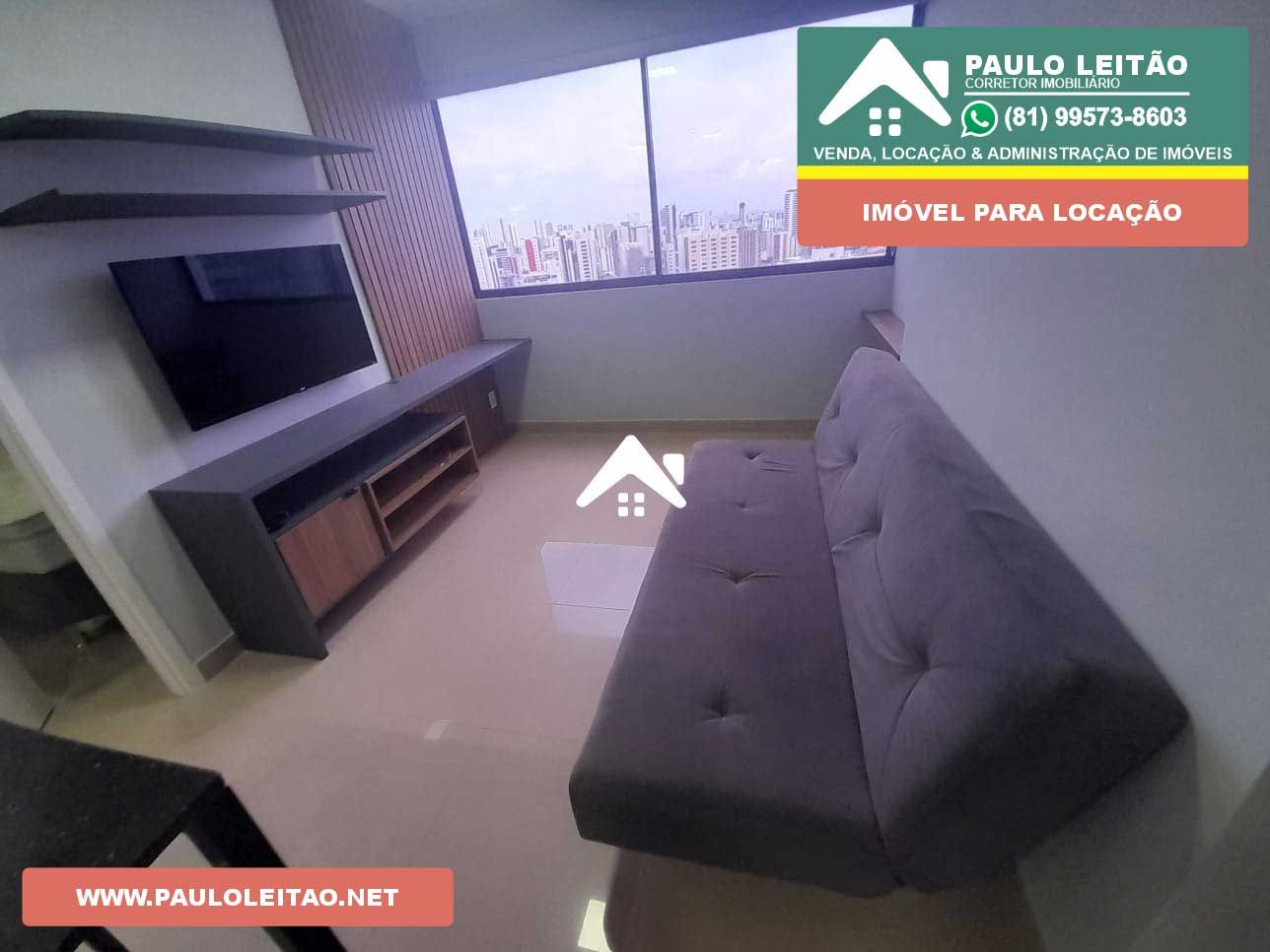 Excelente estúdio Boa Viagem mobiliado e equipado para locação. Taxas inclusa