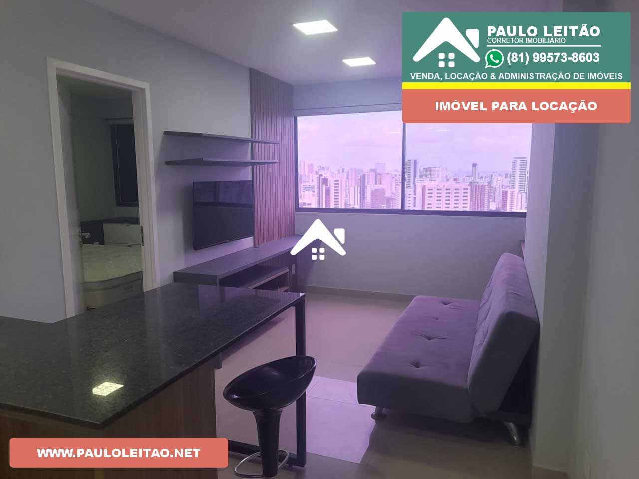 Excelente estúdio Boa Viagem mobiliado e equipado para locação. Taxas inclusa